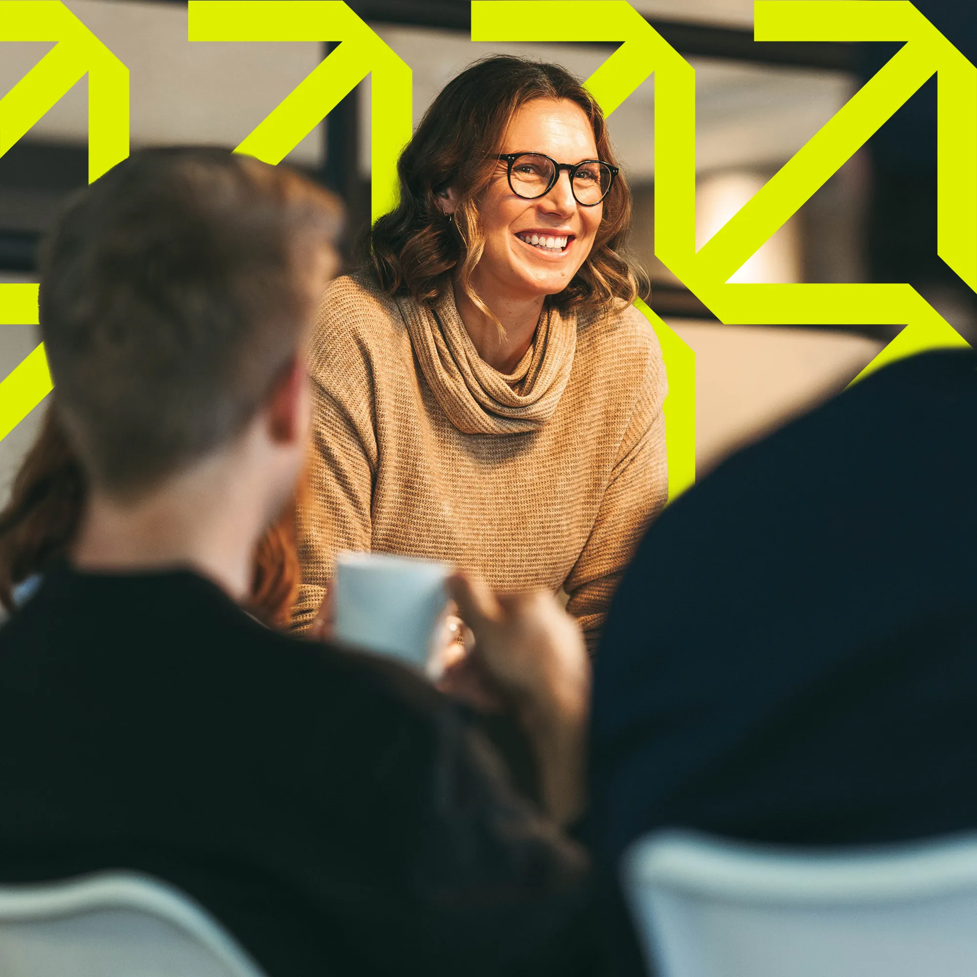 Woman leading a meeting